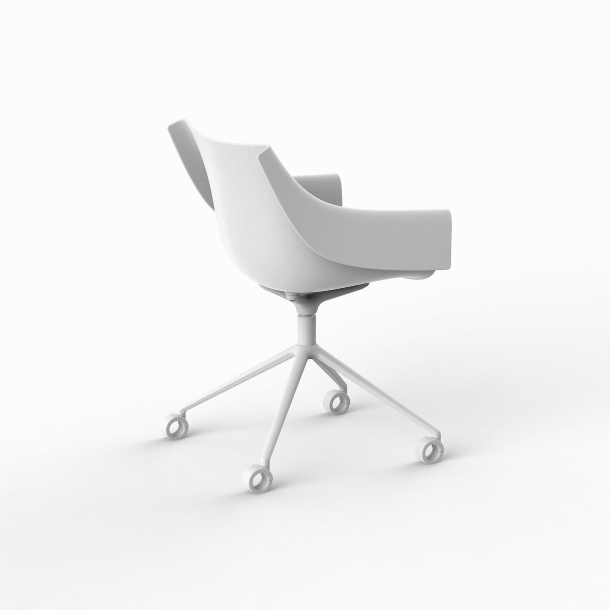 MANTA SWIVEL CASTER ARMCHAIR - Swivel Chair with Casters