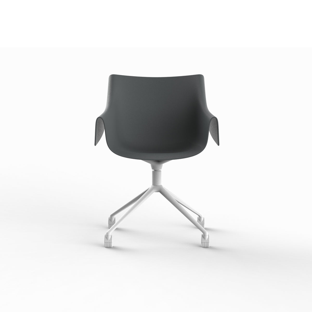 MANTA SWIVEL CASTER ARMCHAIR - Swivel Chair with Casters