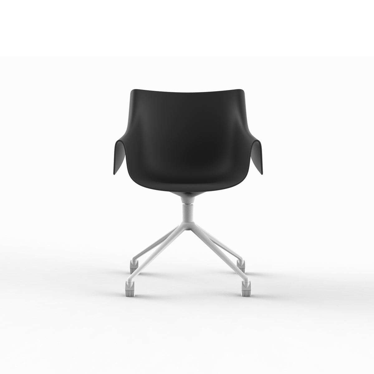 MANTA SWIVEL CASTER ARMCHAIR - Swivel Chair with Casters