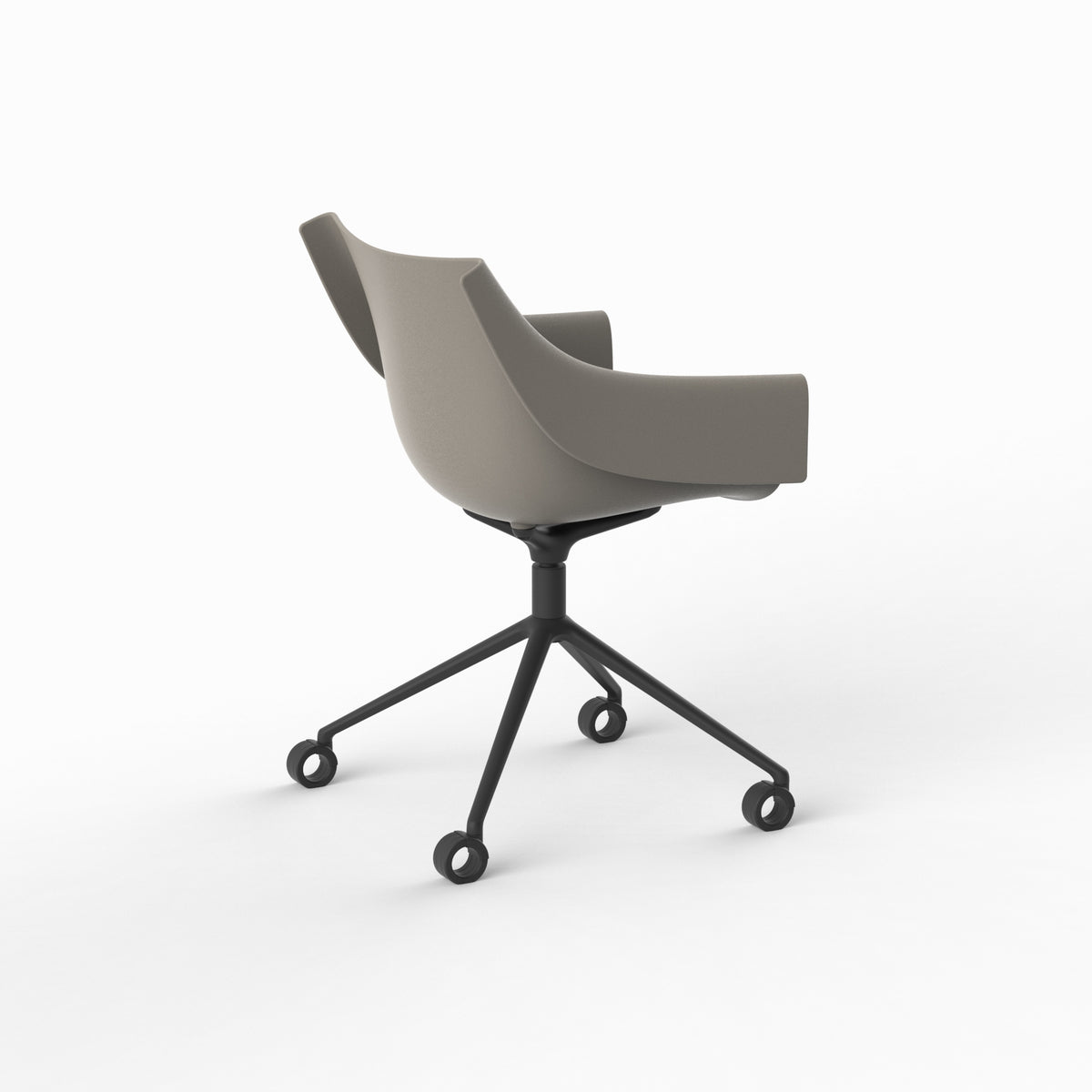 MANTA SWIVEL CASTER ARMCHAIR - Swivel Chair with Casters