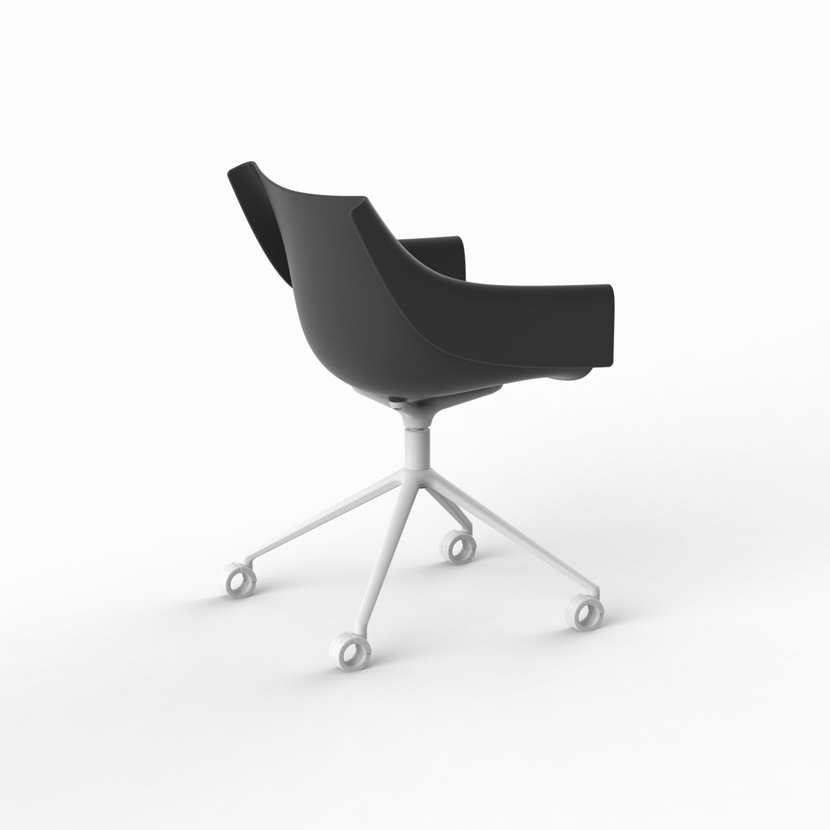 MANTA SWIVEL CASTER ARMCHAIR - Swivel Chair with Casters