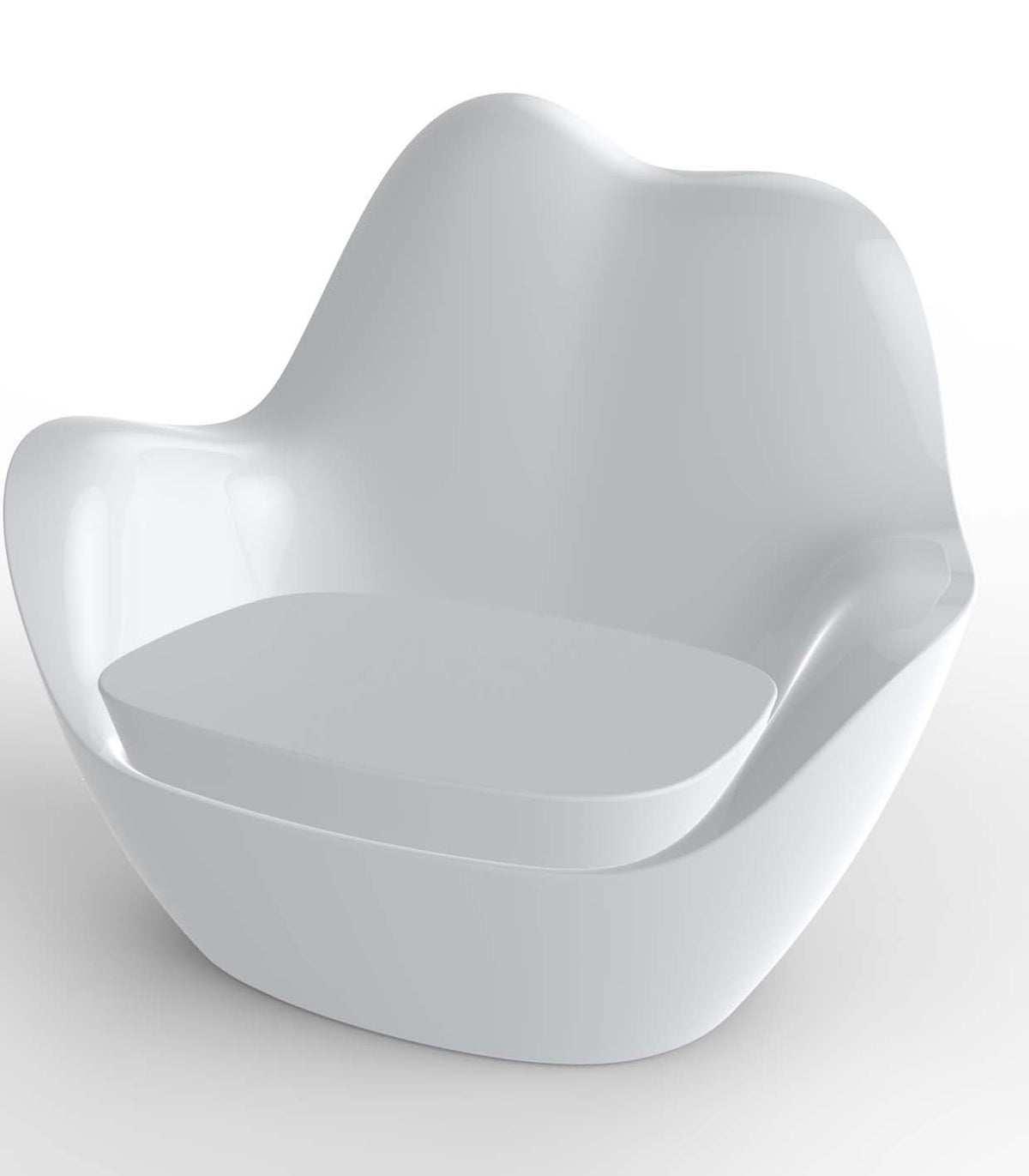 SABINAS CHAISE LONGUE - Fauteuil extérieur courbé terrasse