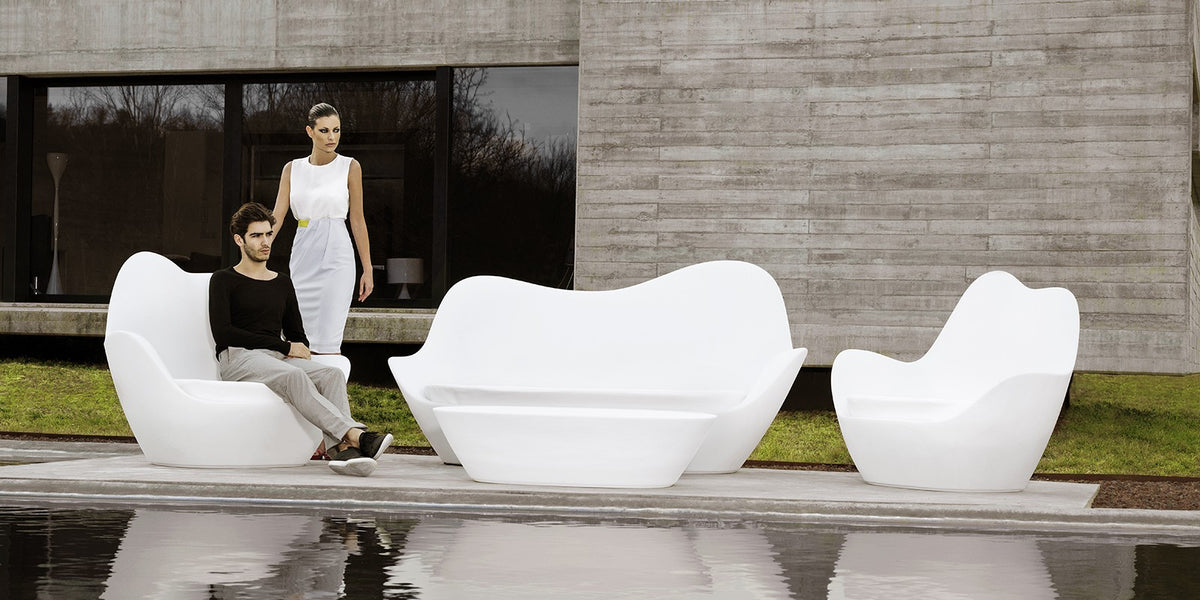 SABINAS CHAISE LONGUE - Fauteuil extérieur courbée