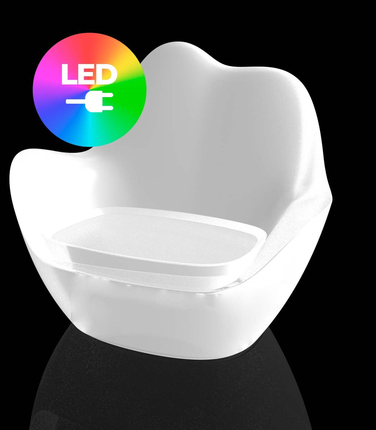 SABINAS CHAISE LONGUE - Fauteuil extérieur courbé terrasse