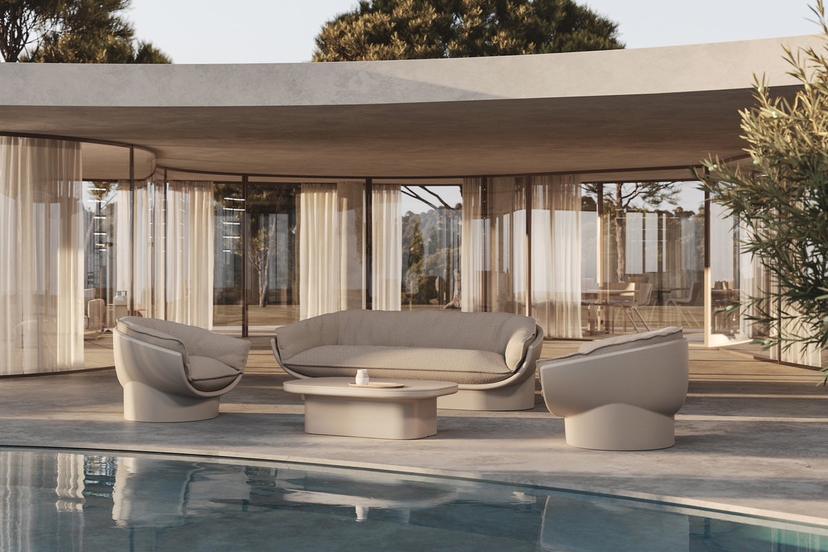 indoor outdoor armchair Luna by Vondom