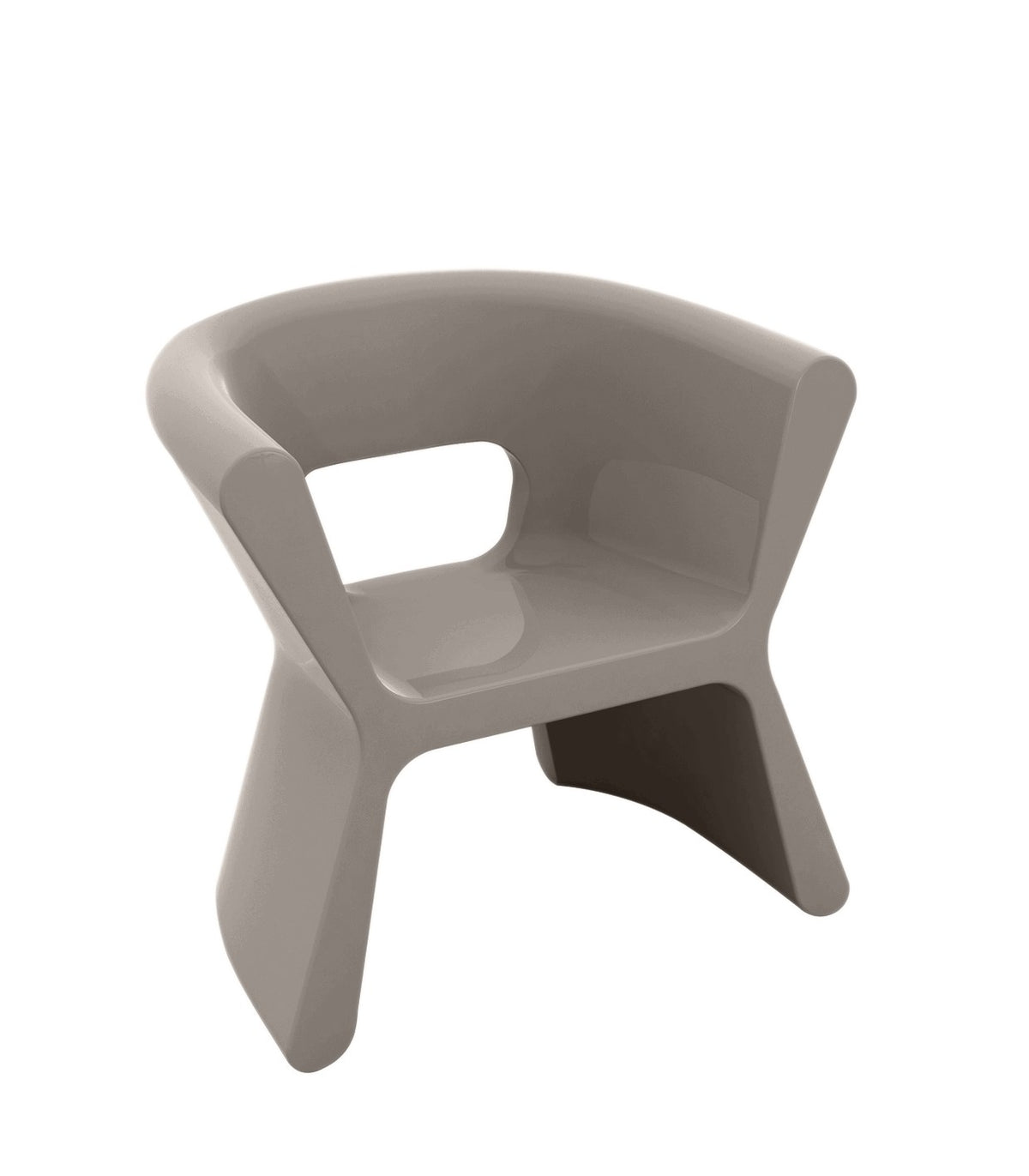 PAL VONDOM Design Armchair - Taupe Lacquered