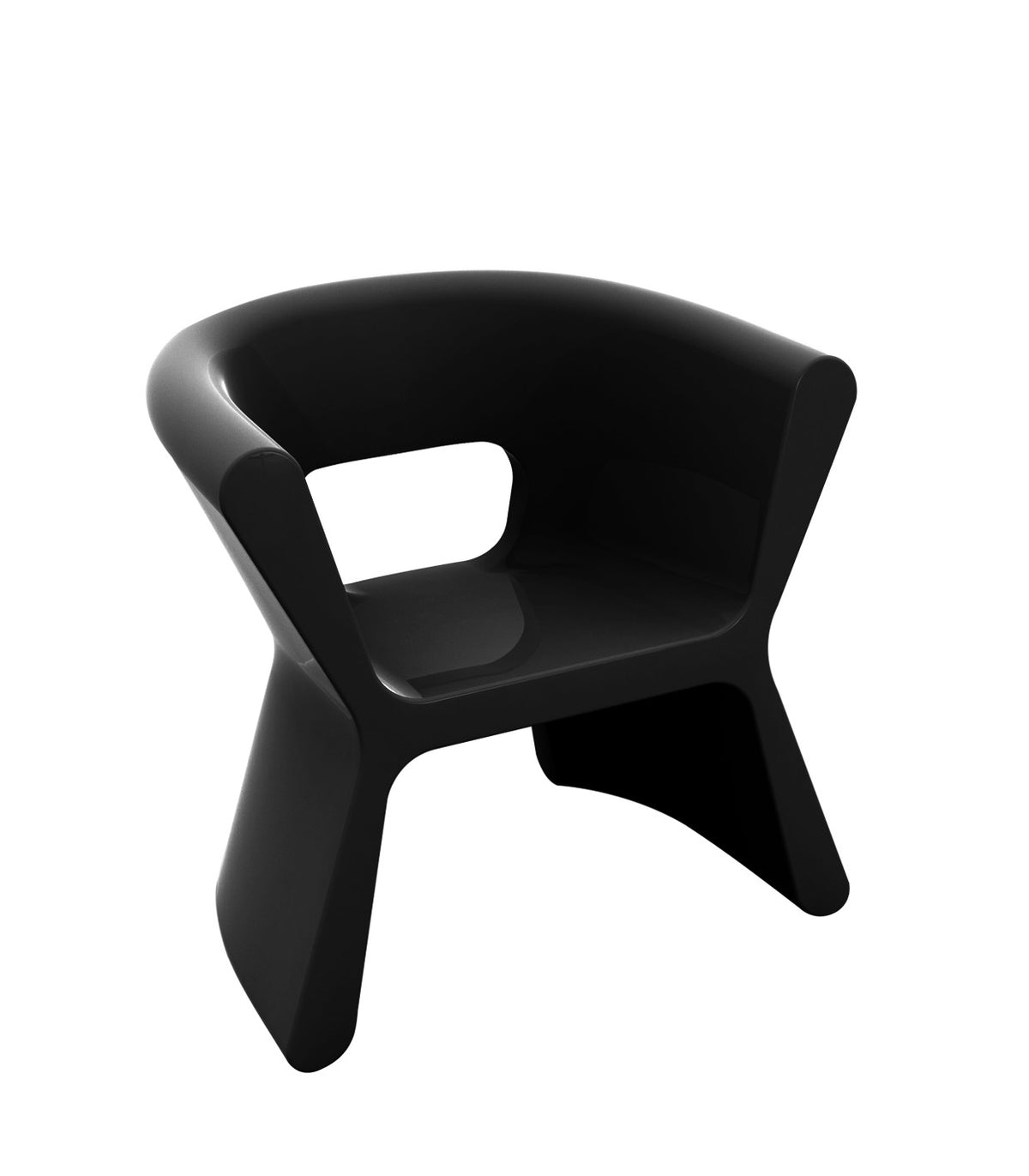 PAL VONDOM Design Armchair - Black Lacquered