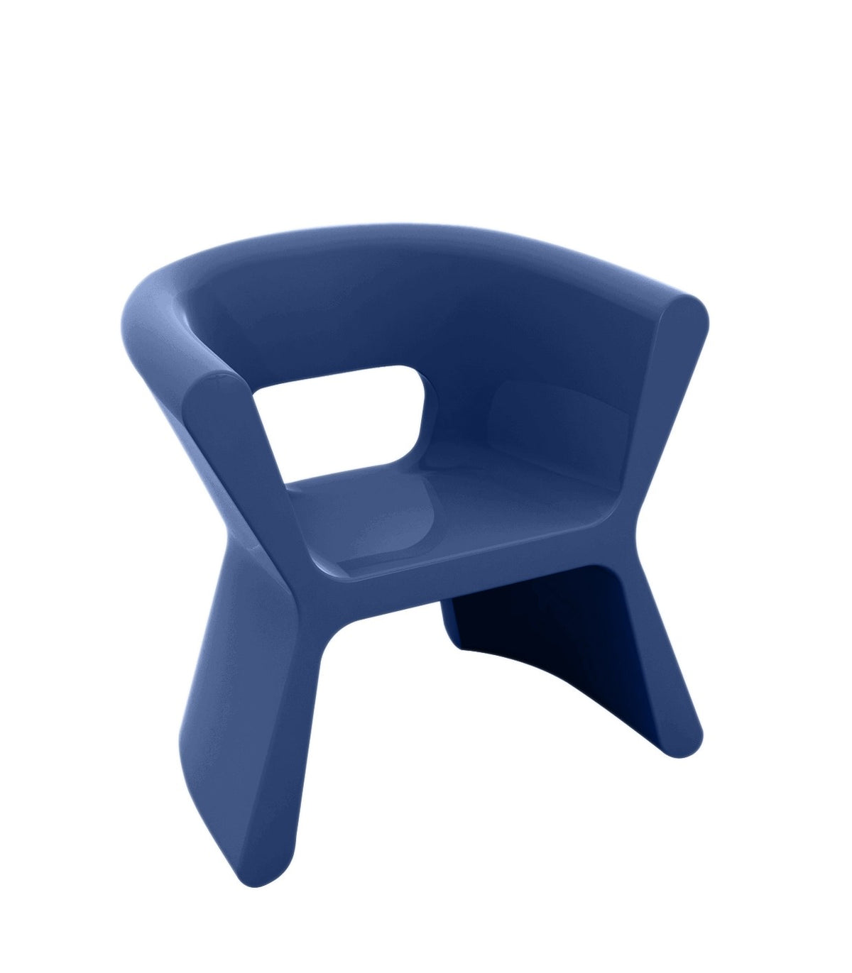 PAL VONDOM Armchair - Blue Lacquered