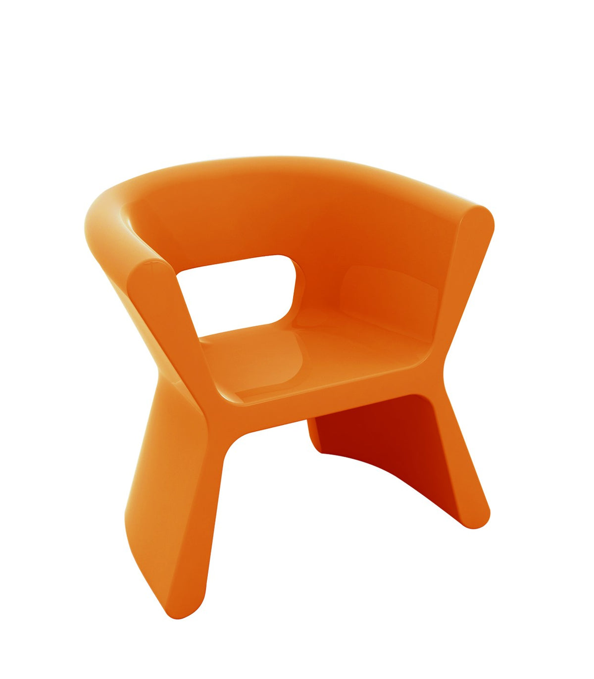 PAL VONDOM Design Armchair - Orange Lacquered