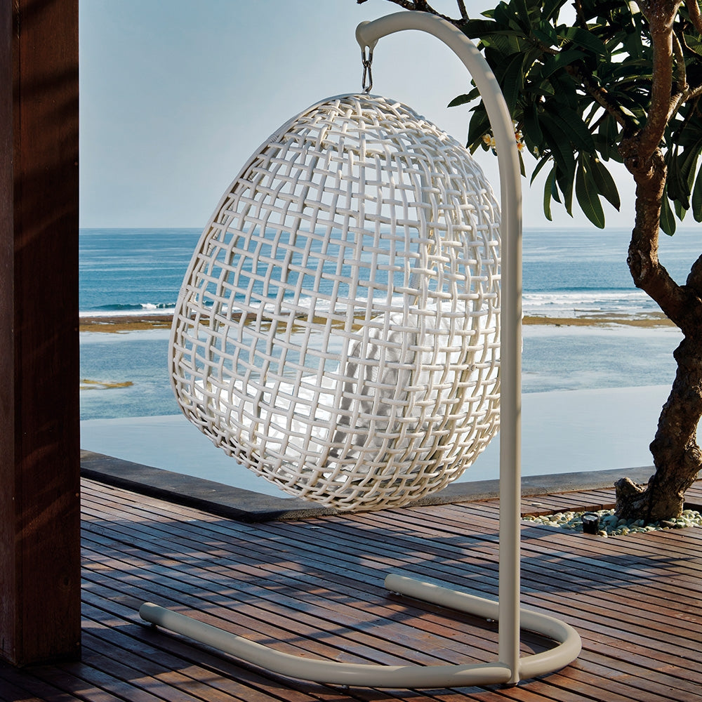 Dynasty hanging chair on stand - back view