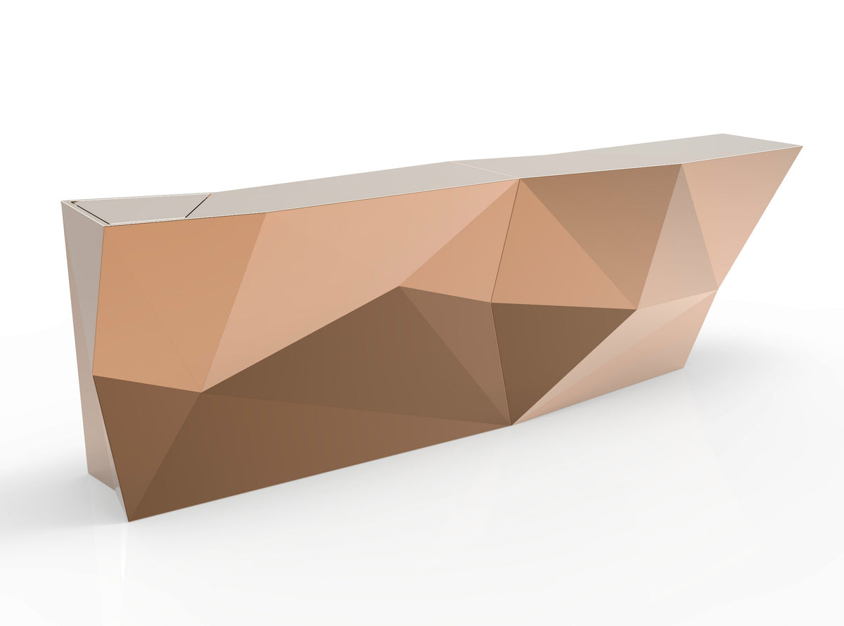 Faz Bronze Lacquered Side Bar (combined to the Faz Double Bar) by Vondom