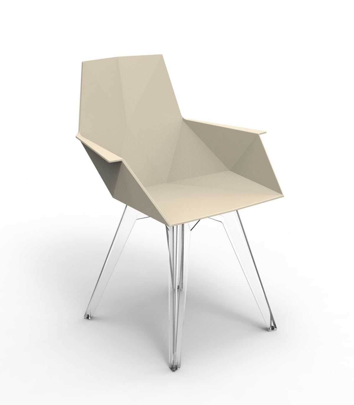 FAZ Chair with Armrests Vondom - ecru