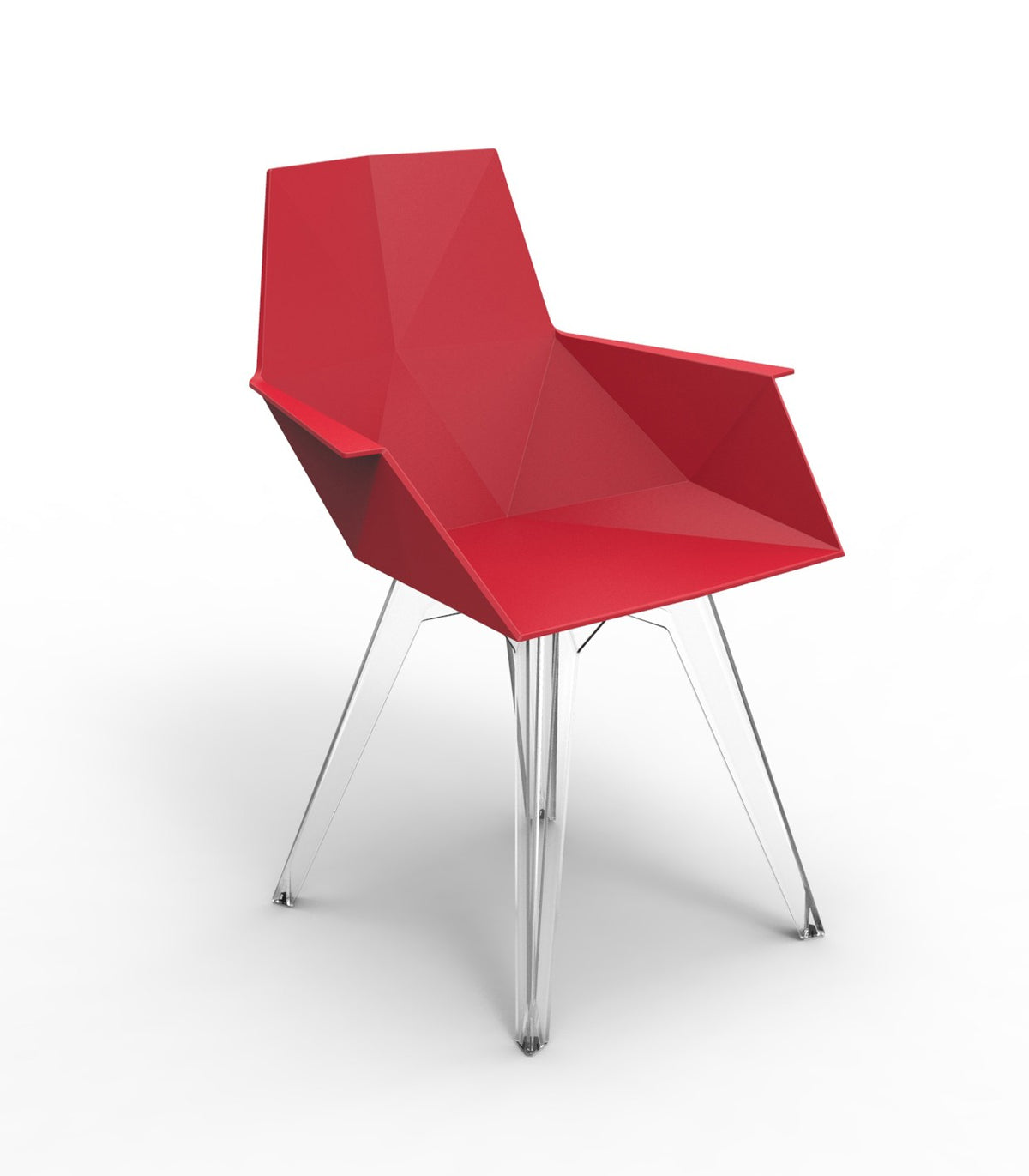 FAZ Chair with Armrests Vondom - red