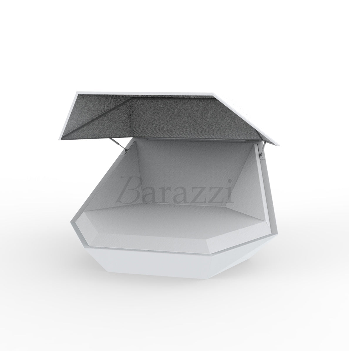 Faz Daybed Blanc Mat avec Parasol par Vondom