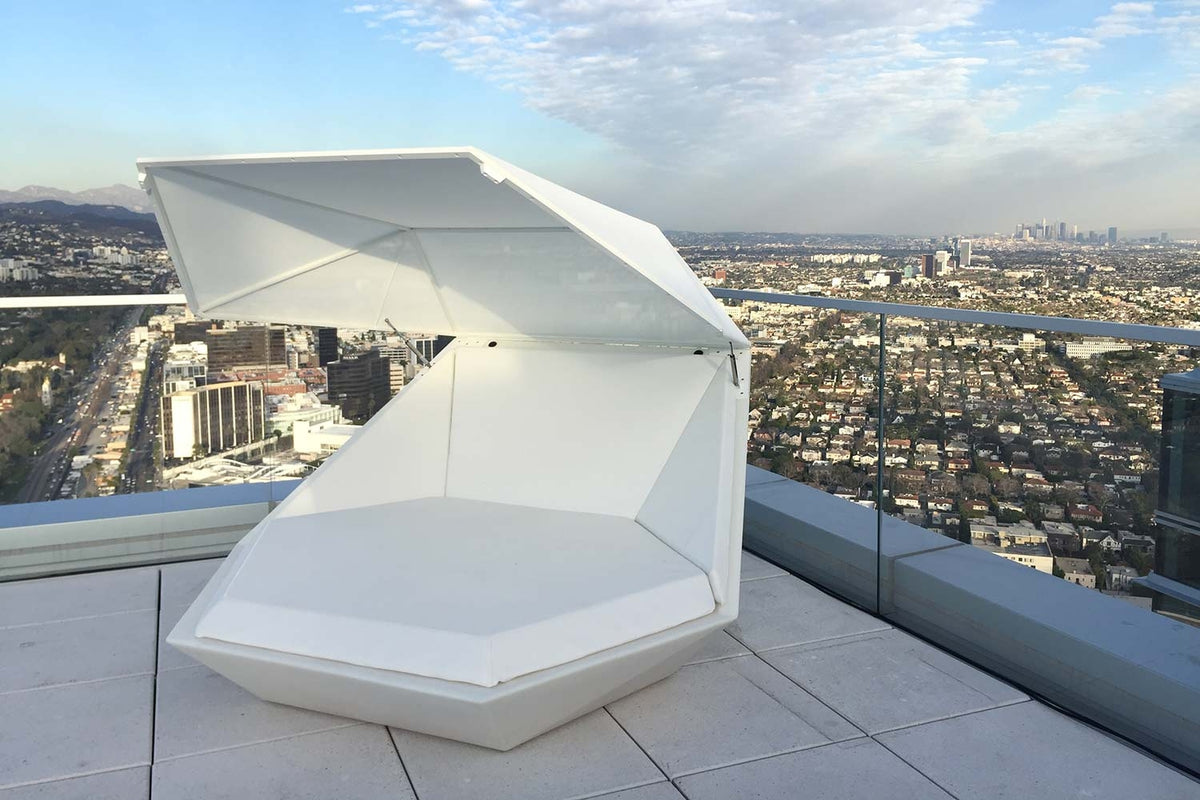 Bain de Soleil avec Auvent de Protection FAZ Base pivotante 360°