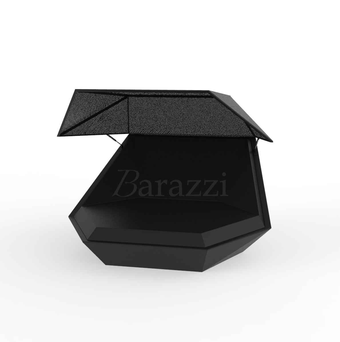 Faz Daybed Noir Mat avec Parasol par Vondom