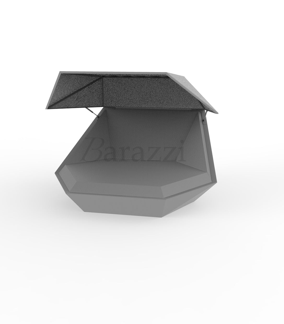 Faz Daybed with Parasol and Steel Lacquered Finish by Vondom. Illustrative image