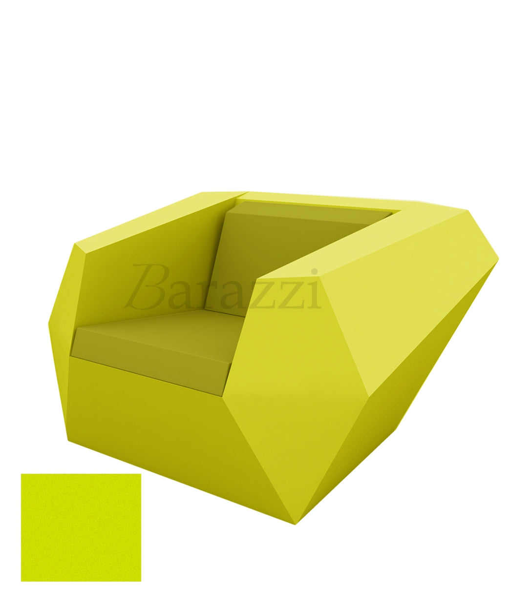FAZ Fauteuil Pistache Polyethylene Mat Vondom