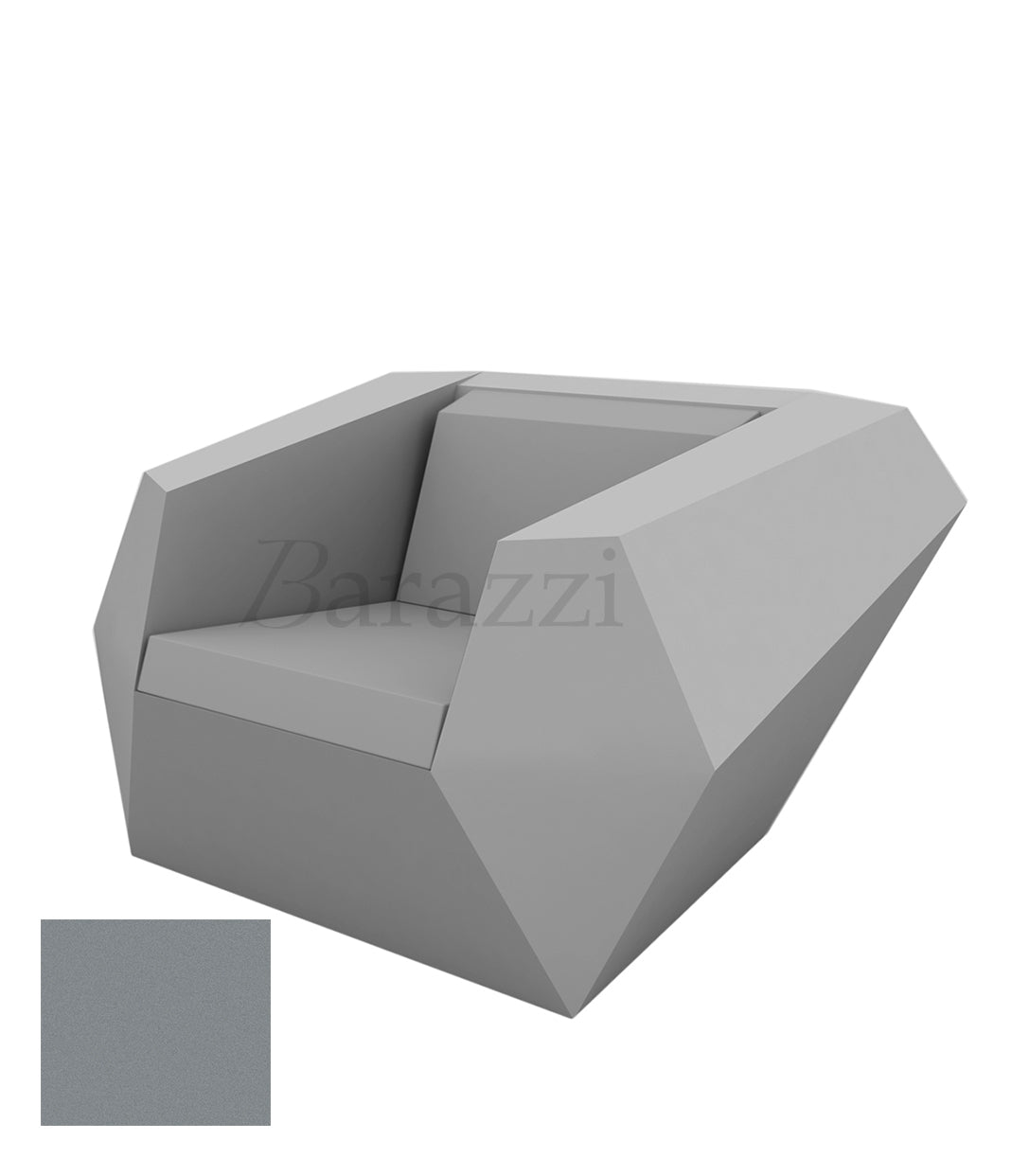 FAZ Fauteuil Acier Polyethylene Mat Vondom