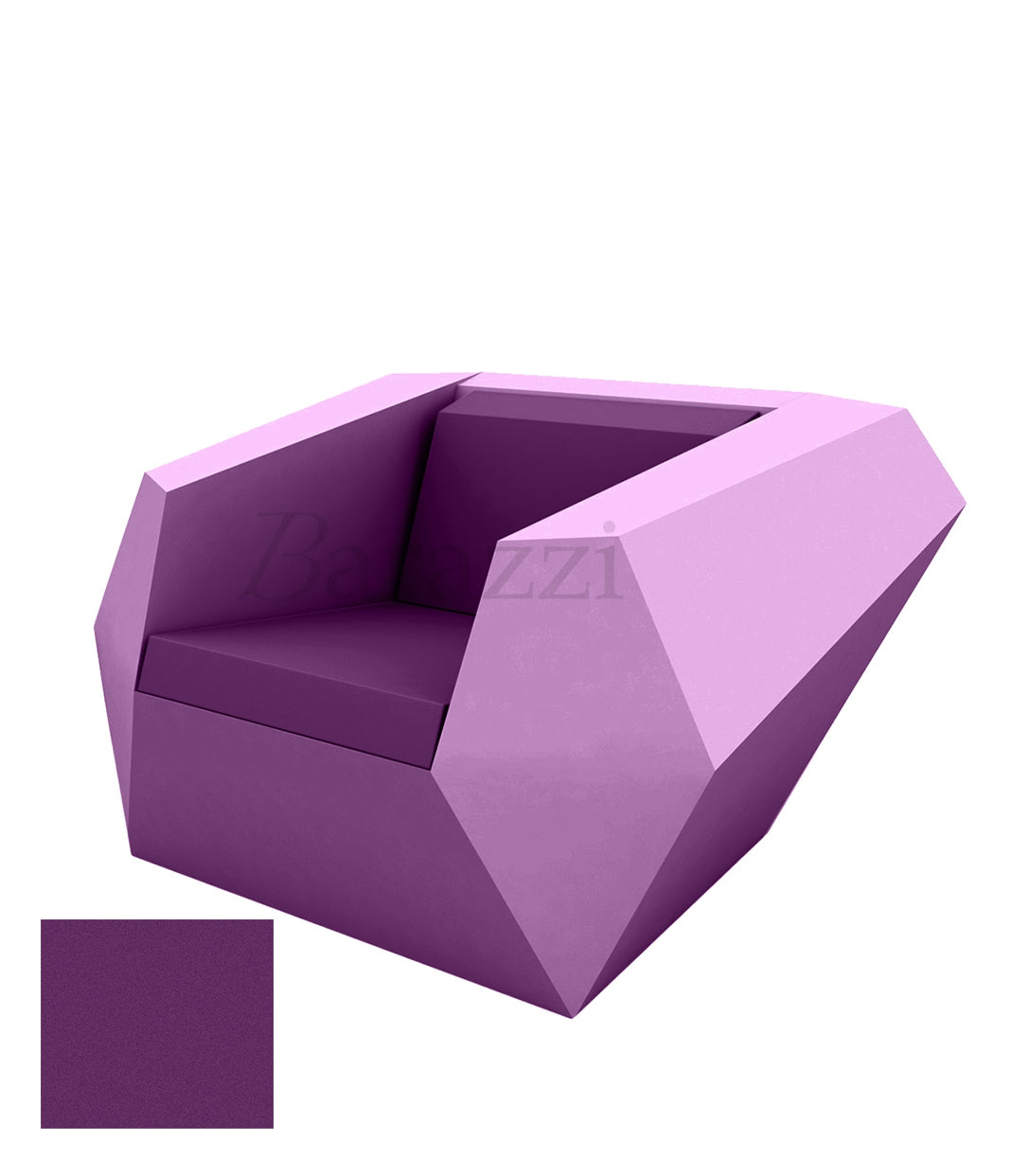 FAZ Fauteuil Prune Polyethylene Mat Vondom