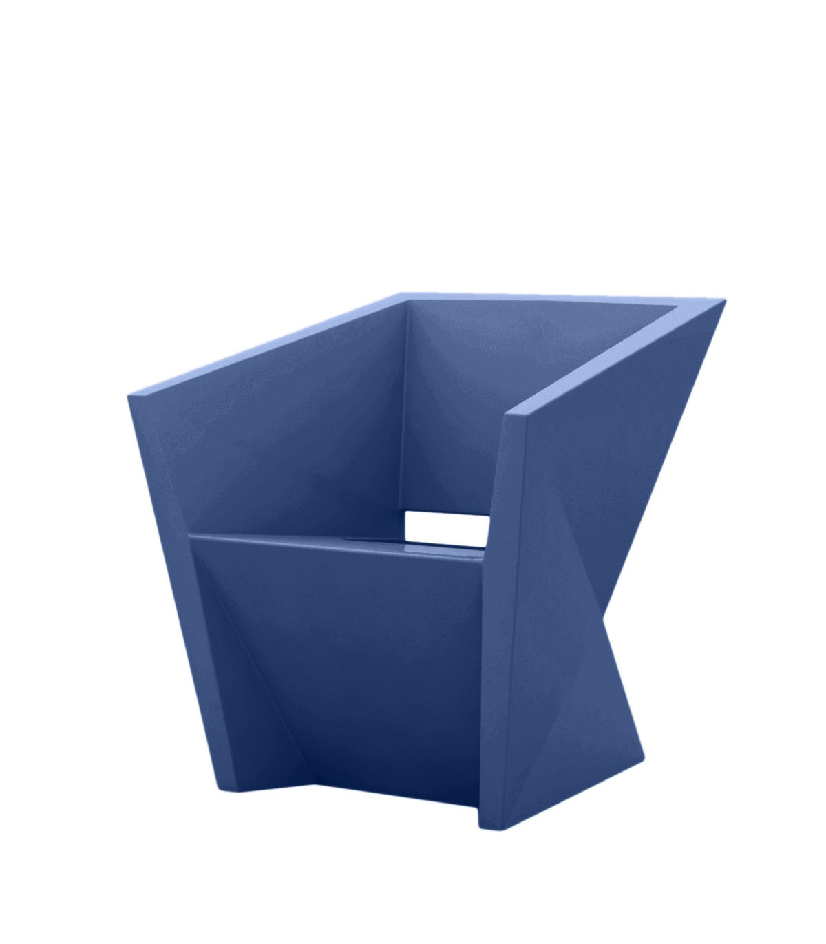 Faz Fauteuil de repas design Vondom laqué - bleu