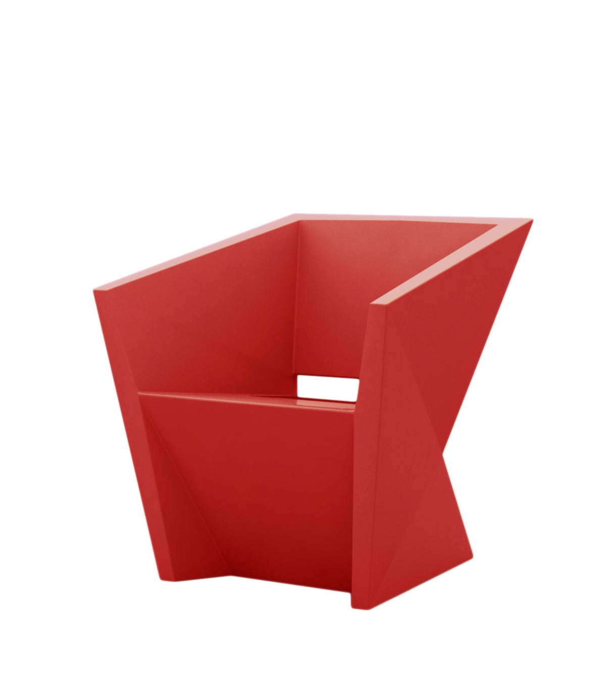 Faz Fauteuil de repas design Vondom laqué - rouge