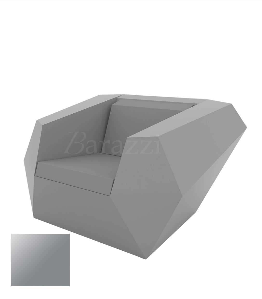 FAZ Fauteuil Acier Polyethylene Laque Vondom