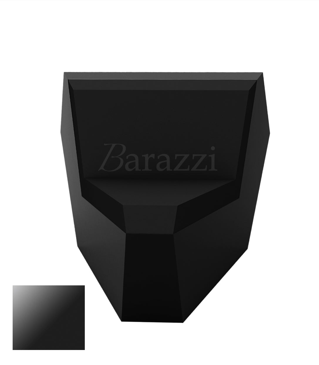 FAZ Sofa Angle 45 Noir Polyethylene Laque Vondom