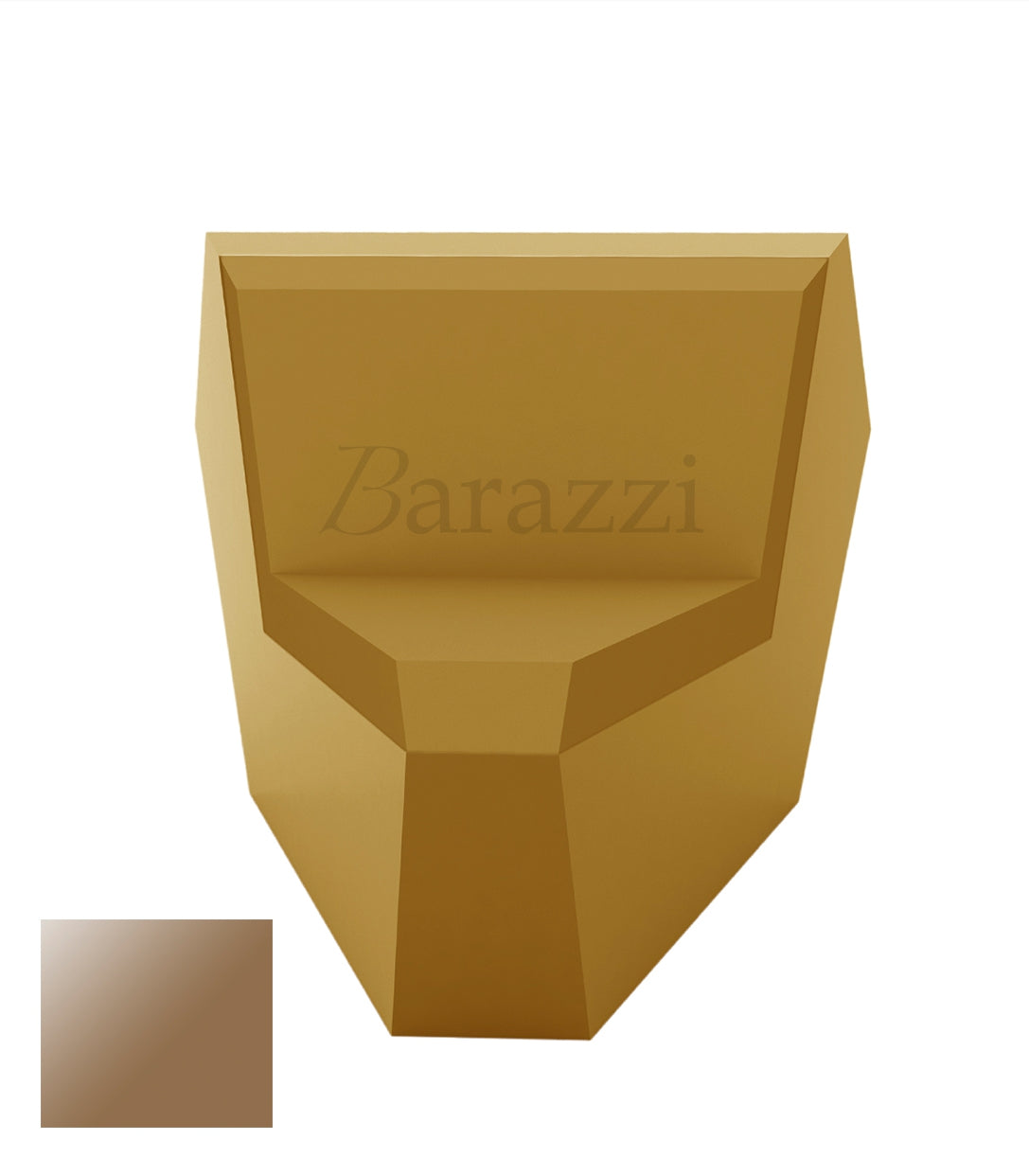 FAZ Sofa Angle 45 Champagne Polyethylene Laque Vondom