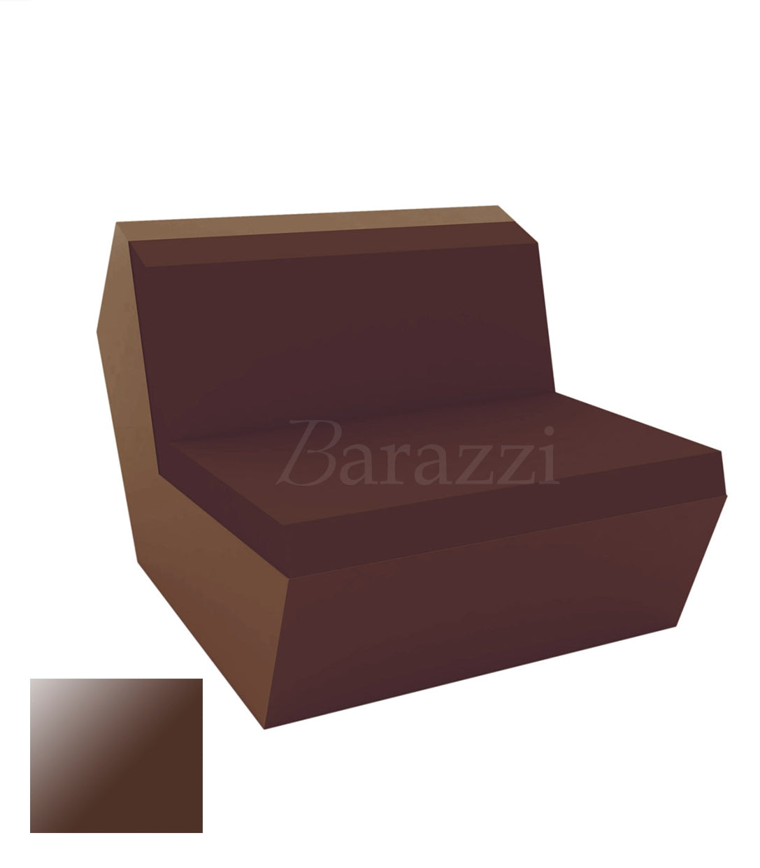FAZ Sofa Armless Bronze Lacquered Polyethylene Vondom