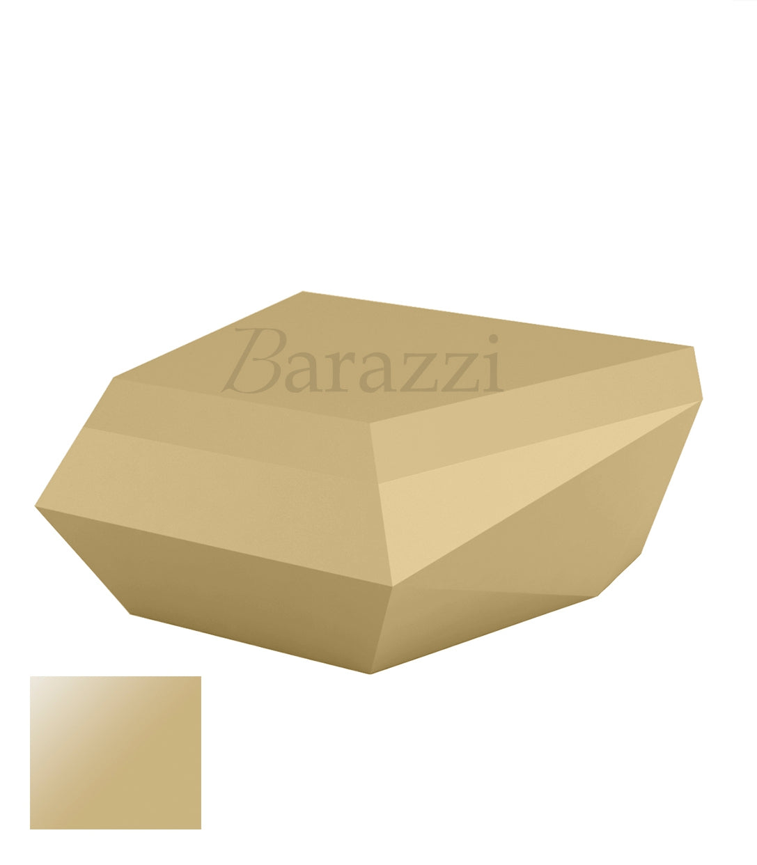 FAZ Sofa Beige Chaiselongue Lacquered Polyethylene Vondom