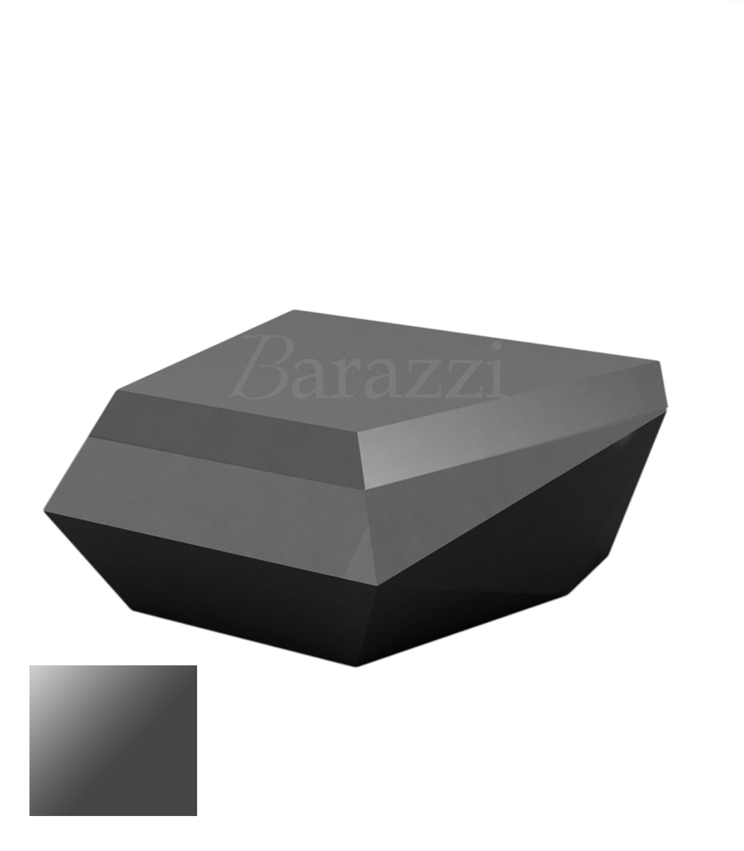 FAZ Sofa Anthracite Chaiselongue Lacquered Polyethylene Vondom