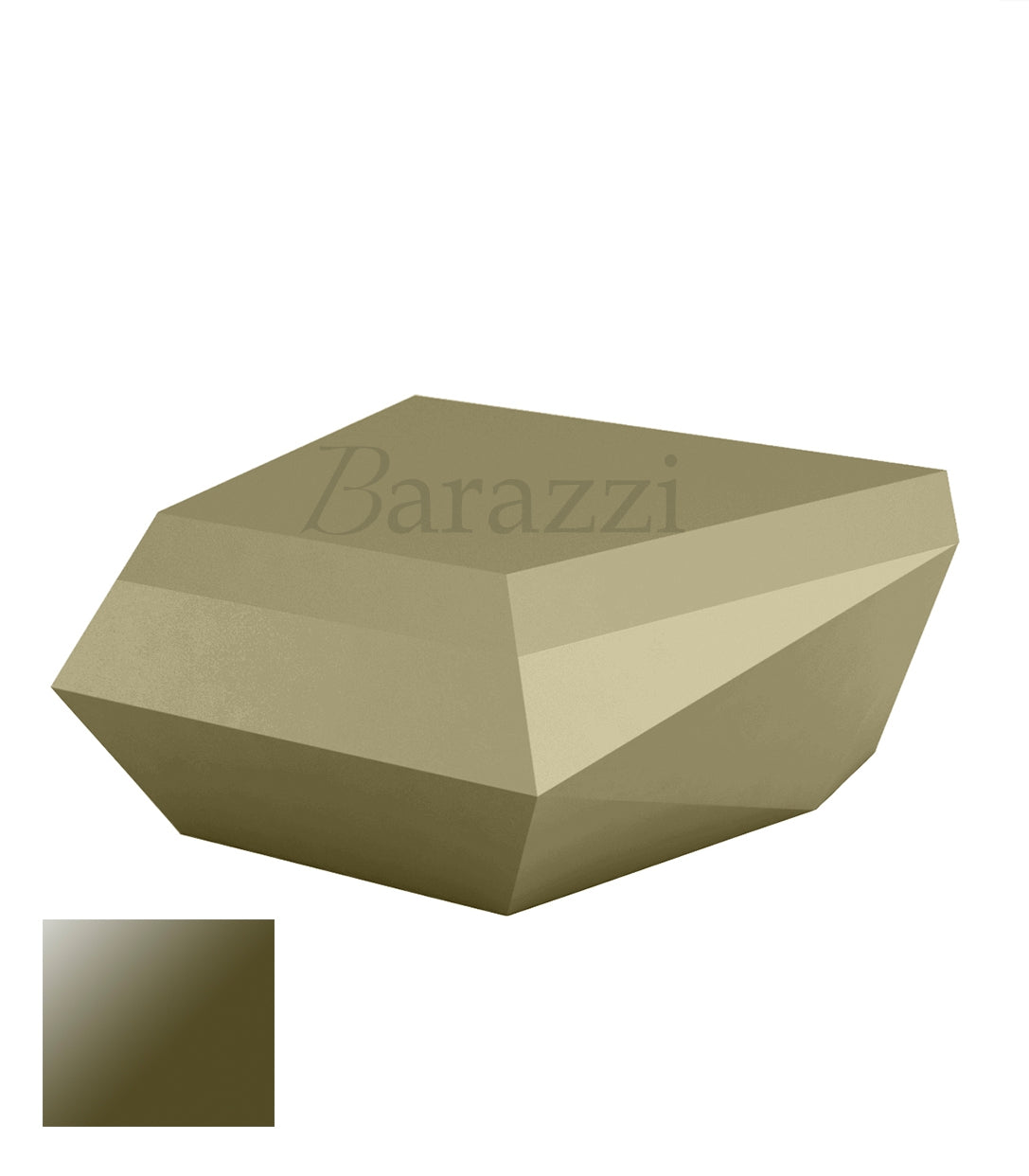 FAZ Sofa Khaki Chaiselongue Lacquered Polyethylene Vondom