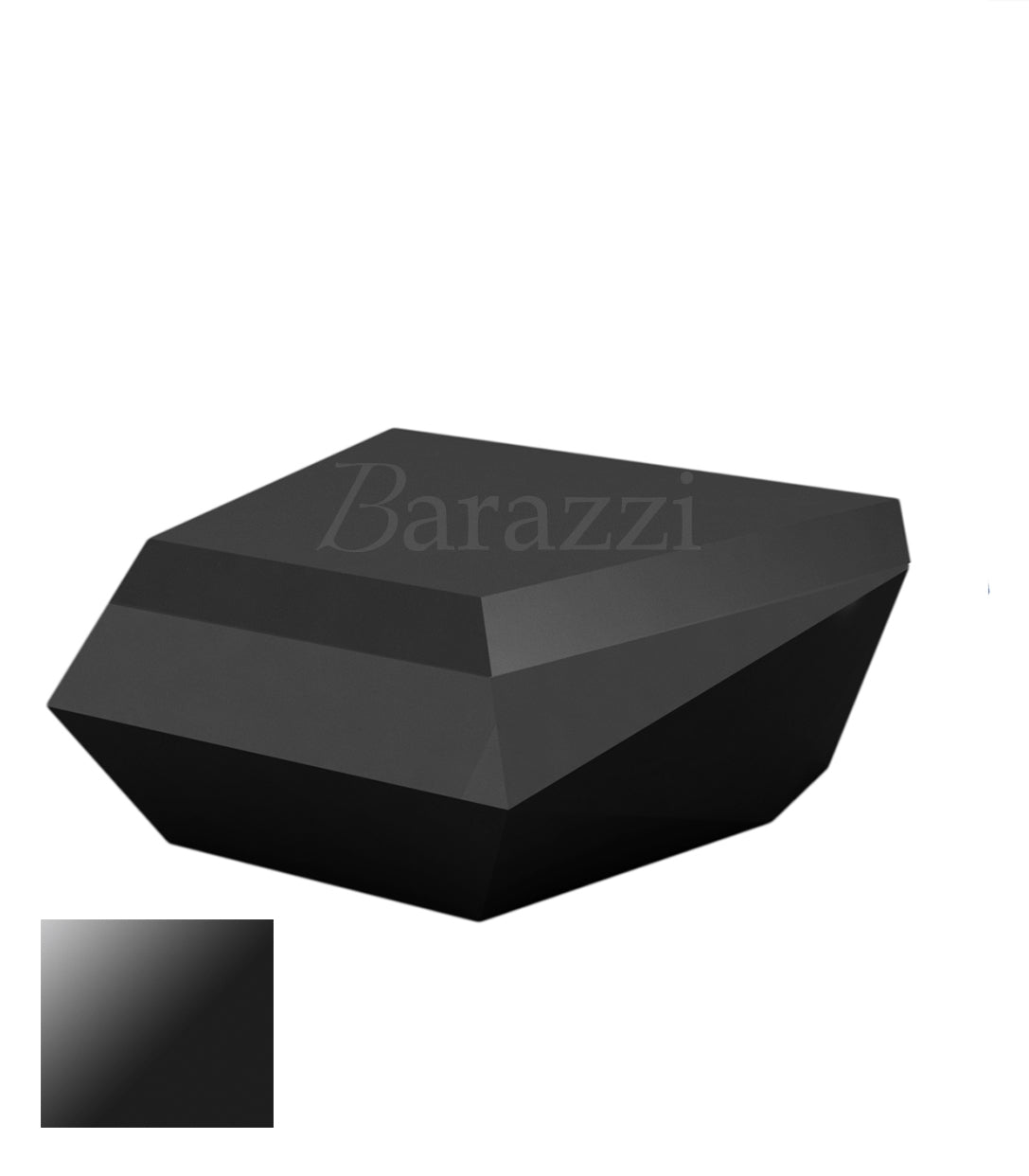 FAZ Sofa Black Chaiselongue Lacquered Polyethylene Vondom