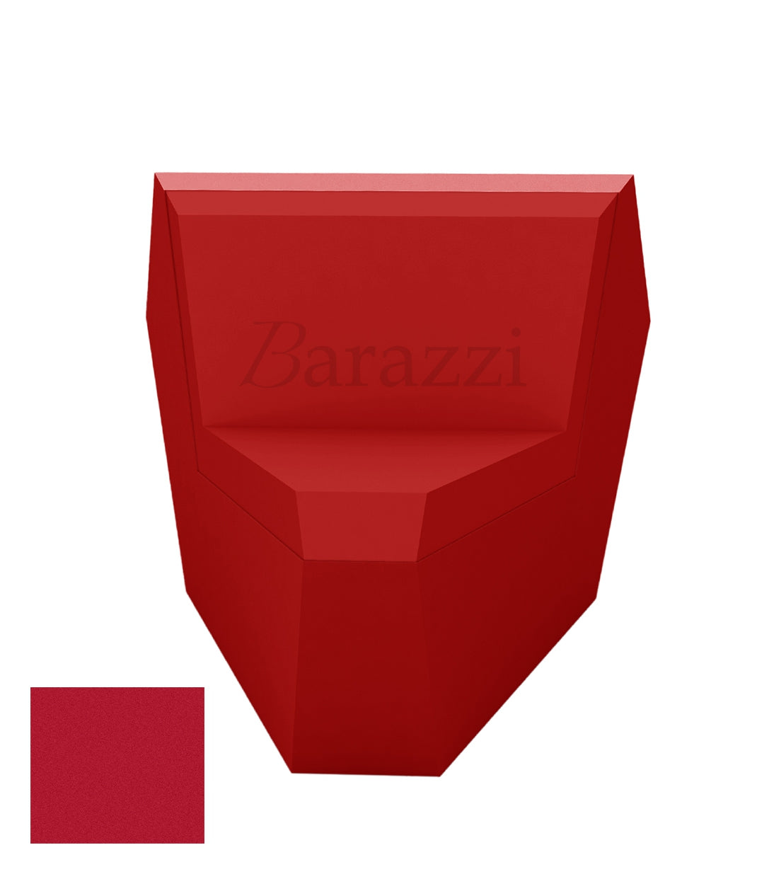 FAZ Sofa Red Corner 45 Matt Polyethylene Vondom