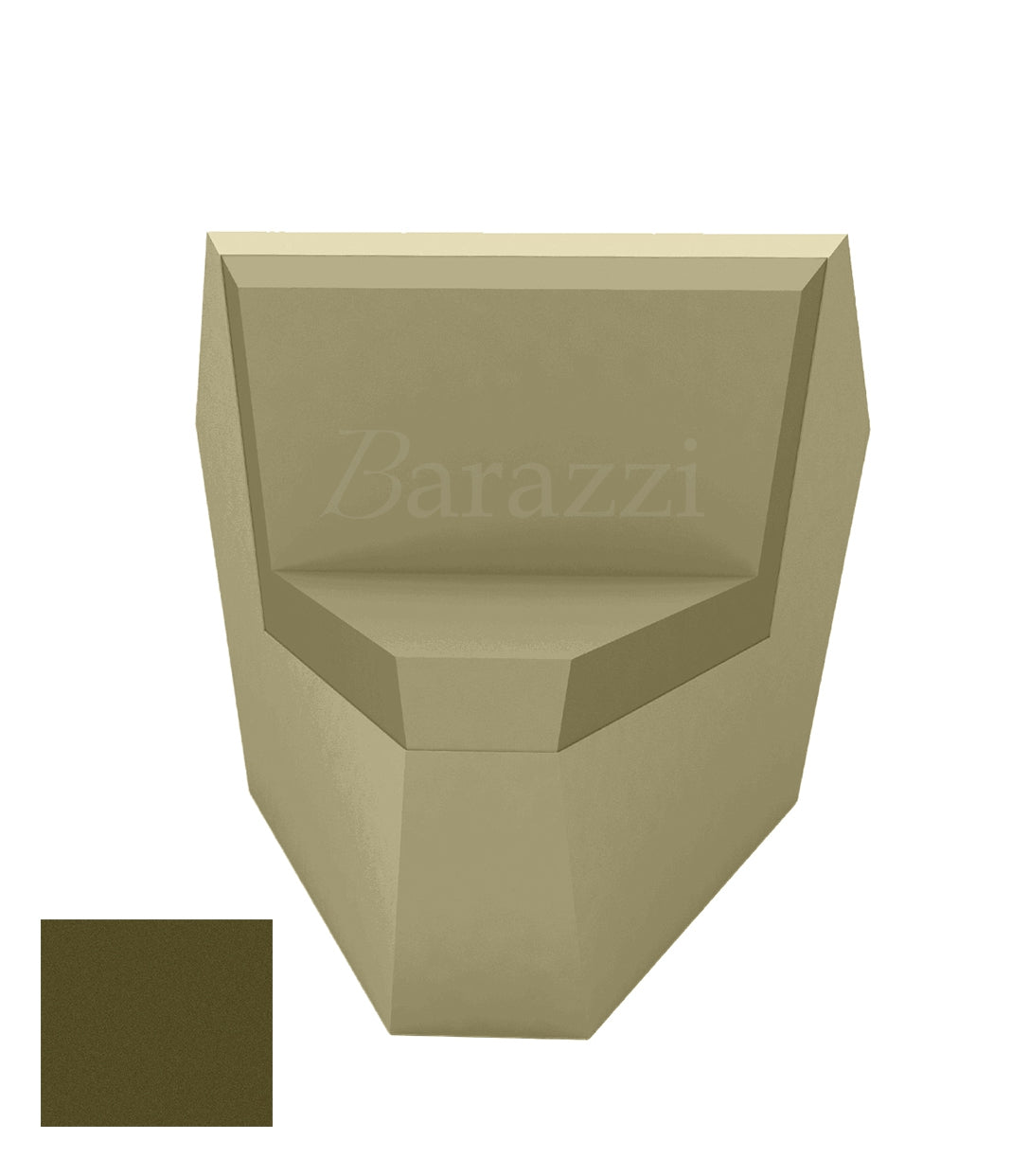 FAZ Sofa Khaki Corner 45 Matt Polyethylene Vondom