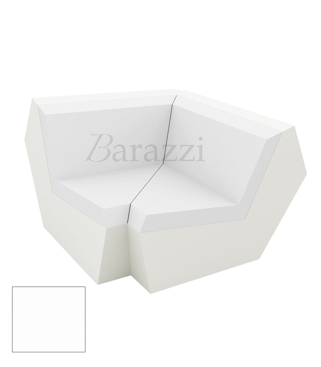FAZ Sofa Angle 90 Translucide Polyethylene Mat Vondom