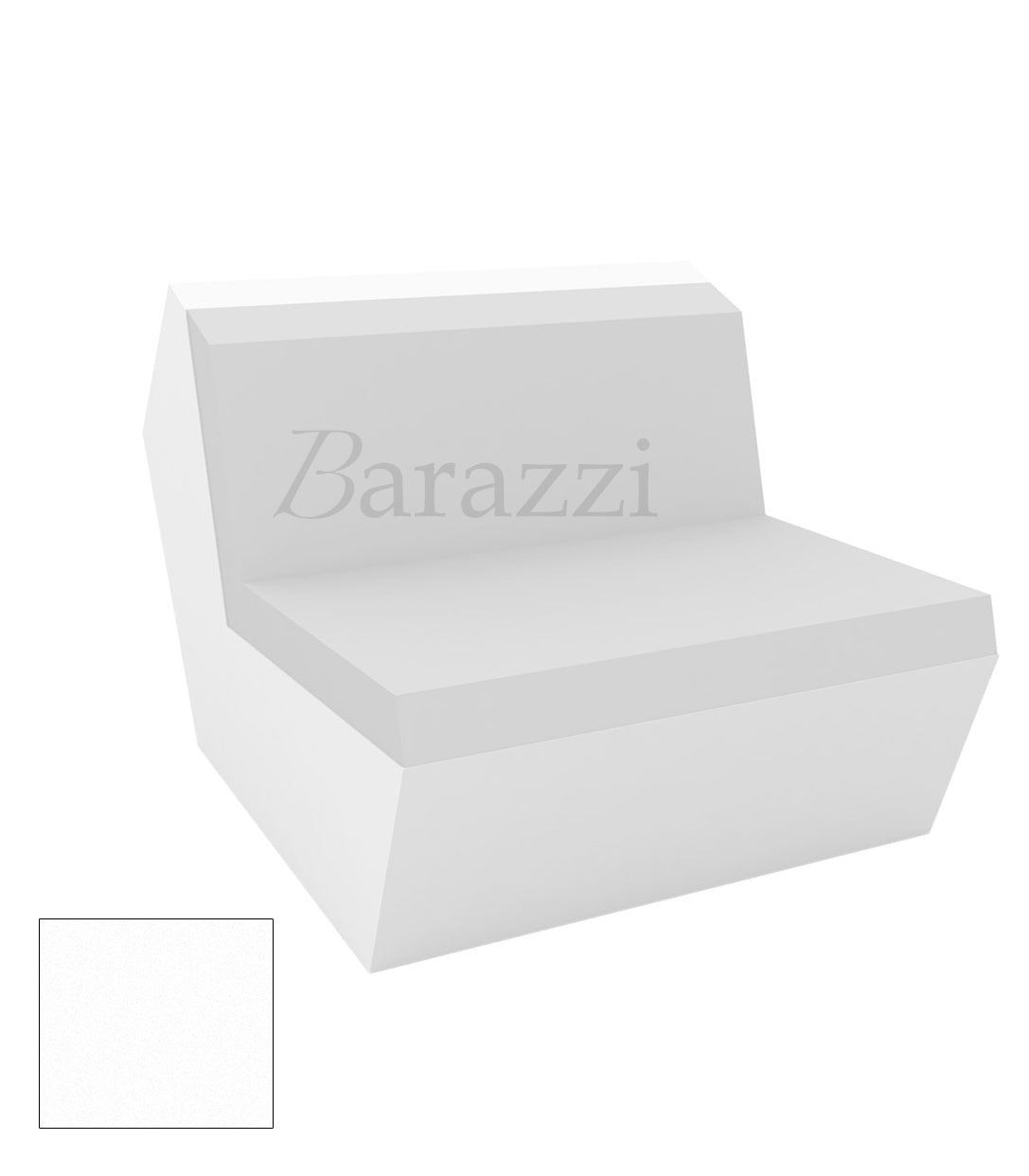 FAZ Sofa Central Blanc Polyethylene Mat Vondom
