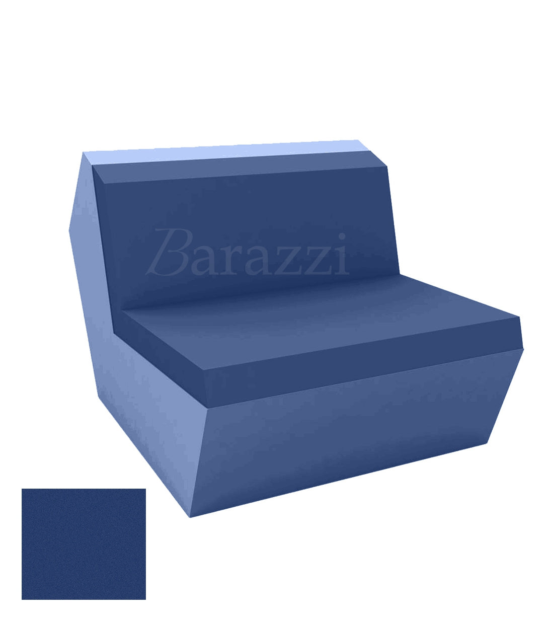 FAZ Sofa Central Bleu Polyethylene Mat Vondom
