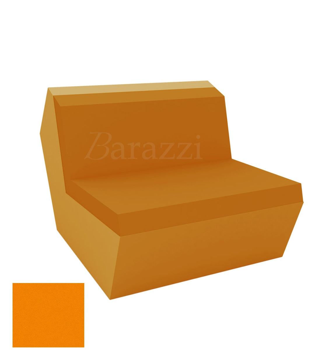 FAZ Sofa Central Orange Polyethylene Mat Vondom
