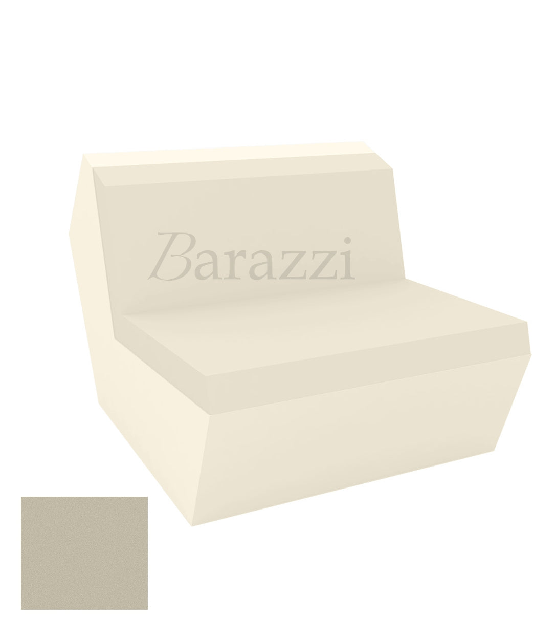 FAZ Sofa Central Ecru Polyethylene Mat Vondom
