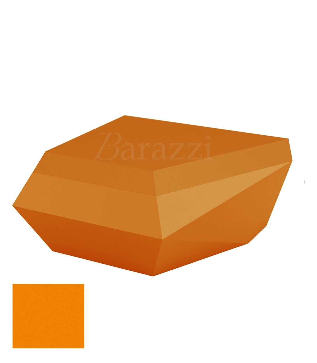 FAZ Sofa Orange Chaiselongue Matt Polyethylene Ottoman Vondom