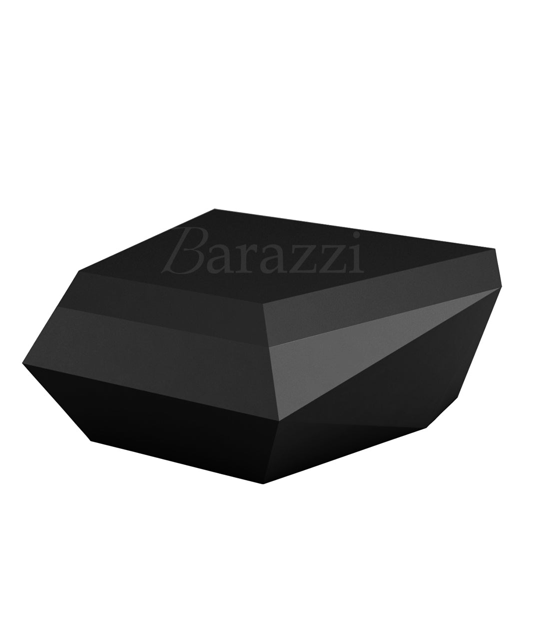 FAZ Sofa Black Chaiselongue Matt Polyethylene Ottoman Vondom