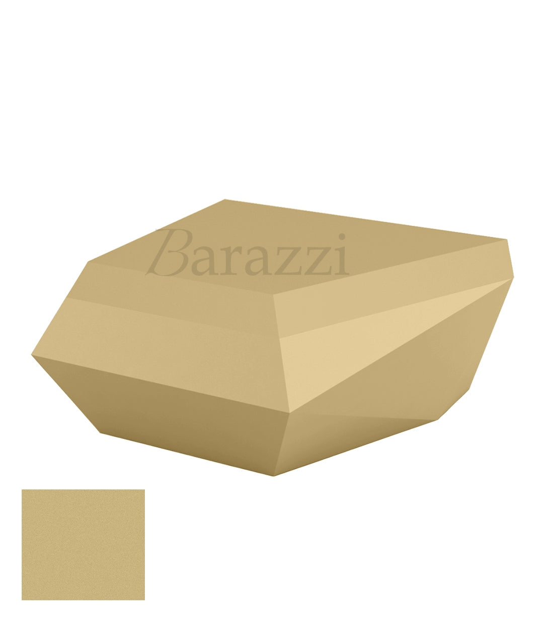 FAZ Sofa Beige Chaiselongue Matt Polyethylene Ottoman Vondom