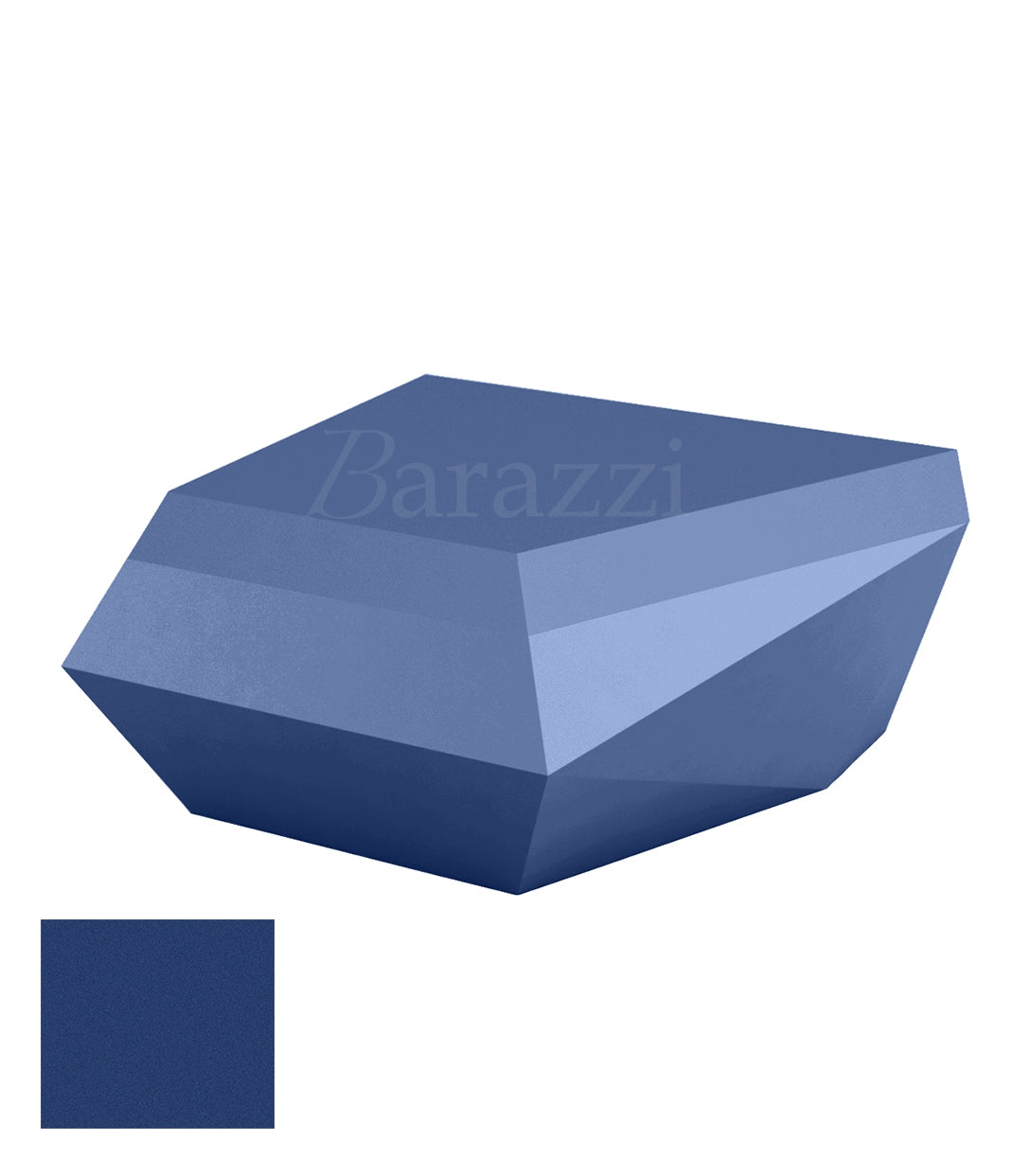 FAZ Sofa Navy Chaiselongue Matt Polyethylene Ottoman Vondom