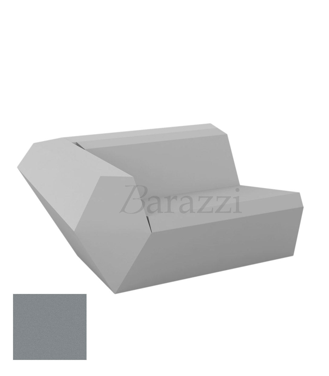 FAZ Sofa Droit Acier Polyethylene Mat Vondom