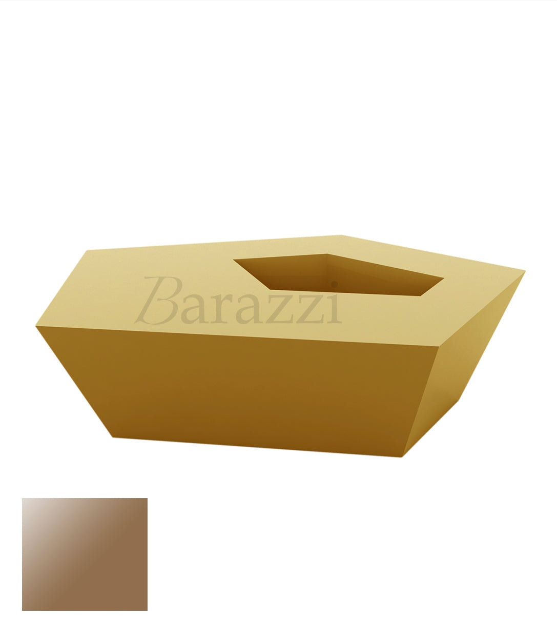 FAZ Coffee Table Champagne Lacquered Polyethylene Vondom