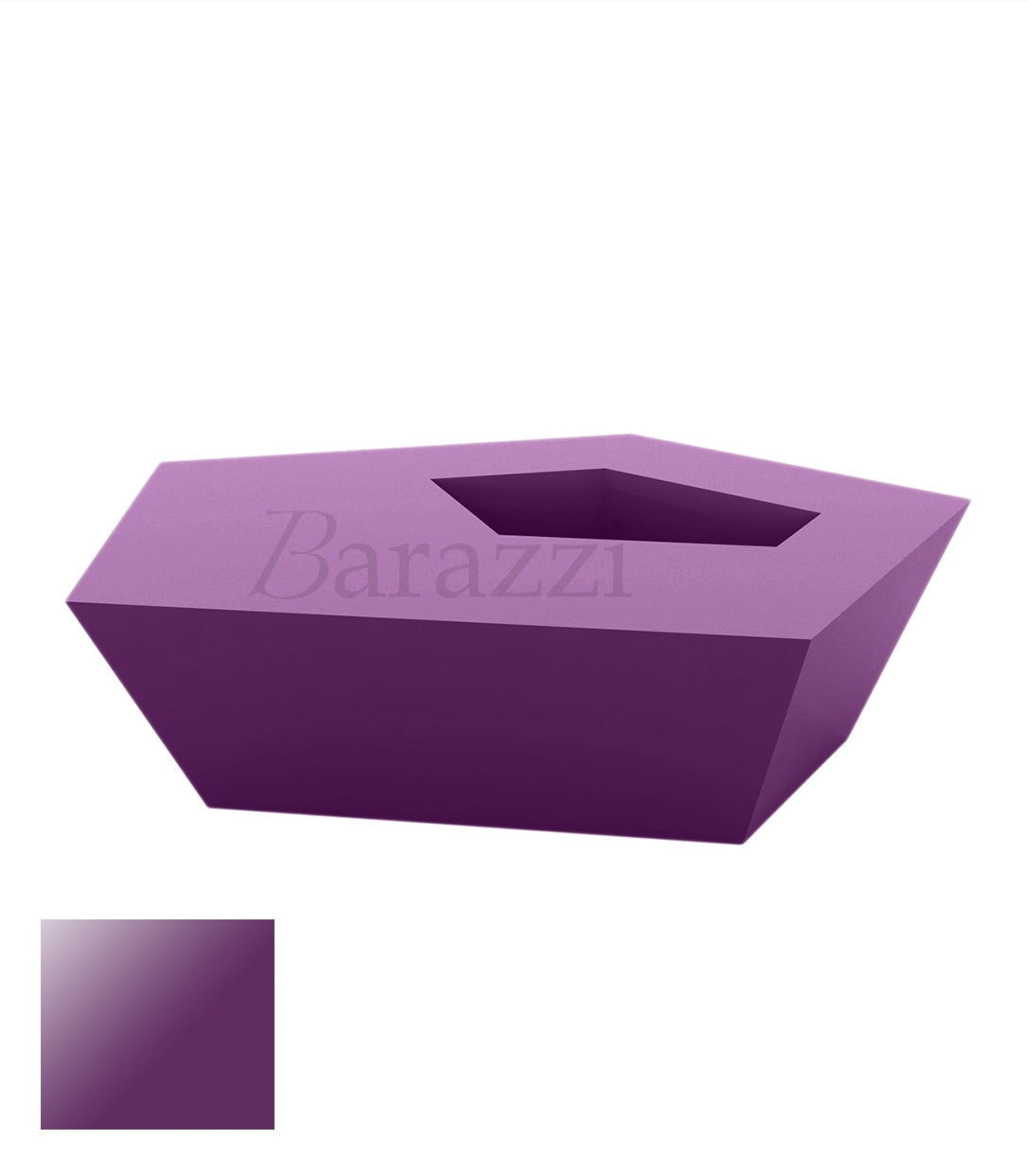 FAZ Coffee Table Plum Lacquered Polyethylene Vondom