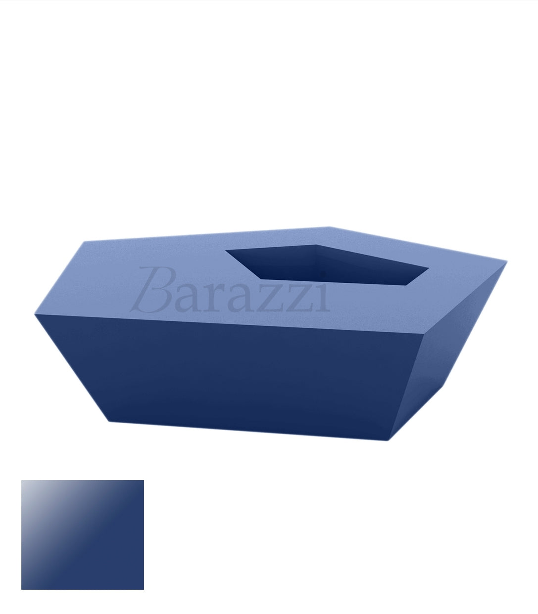 FAZ Coffee Table Navy Lacquered Polyethylene Vondom