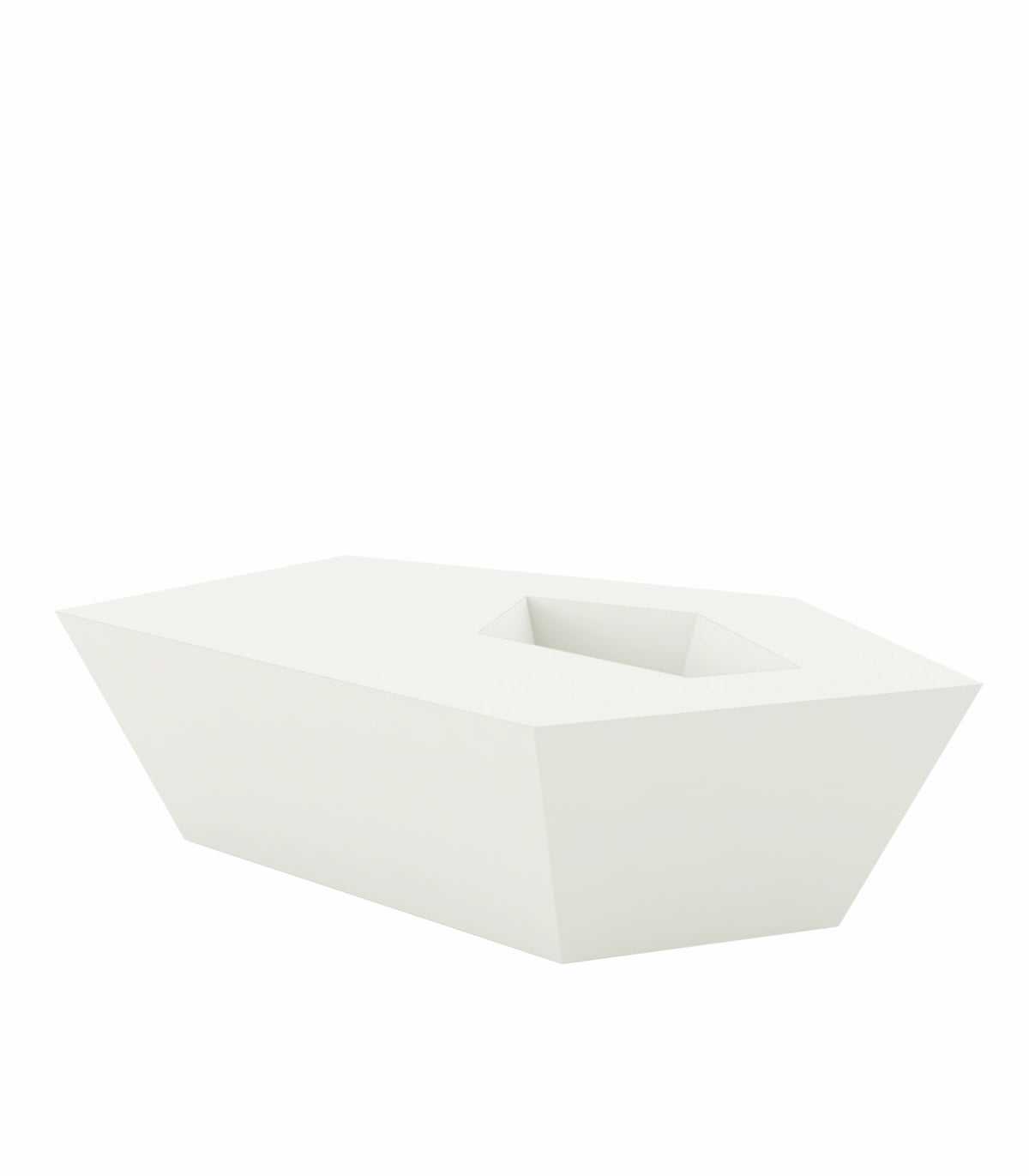 Vondom FAZ Coffee Table White LED Light (off)